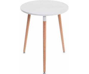 Mesa CLP Tisch Amalie, color blanco, estructura de color natural