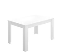 LIQUIDATODO ® - Mesa extensible de 140x90cm moderna y barata ext a 190cm en blanco brillo