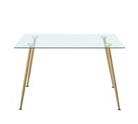 Mesa comedor cristal asper estilo nórdico 120x170 cm