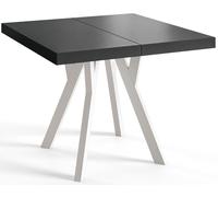Mesa Comedor Extensible Cuadrada Rico, Mesa Comedor, Mesa Cuadrada, Tablero Laminado de 36 mm, Madera de Haya 100-200 cm,
