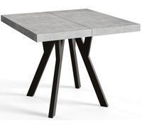 Mesa Comedor Extensible Cuadrada Rico, Mesa Comedor, Mesa Cuadrada, Tablero Laminado de 36 mm, Madera de Haya 100-200 cm, Grafito