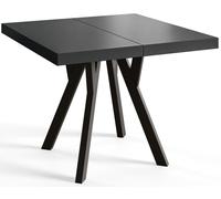 Mesa Comedor Extensible Cuadrada Rico, Mesa Comedor, Mesa Cuadrada, Tablero Laminado de 36 mm, Madera de Haya 110-210 cm,