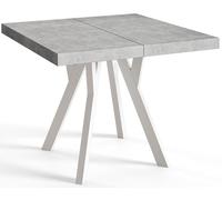Mesa Comedor Extensible Cuadrada Rico, Mesa Comedor, Mesa Cuadrada, Tablero Laminado de 36 mm, Madera de Haya 100-200 cm, Grafito