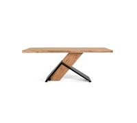 Mesa comedor madera acacia multicolor.giner y colomer 76x100x200