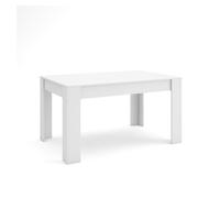 Mesa comedor | mesa fija cocina y salón | 140x90x76 cm | para 6 comensales | muebles comedor | estilo moderno | blanco