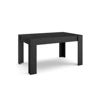 Mesa comedor | mesa fija cocina y salón | 140x90x76 cm | para 6 comensales | muebles comedor | estilo moderno | negro