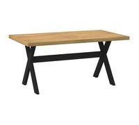 vidaXL Mesa de comedor NOAIN Patas forma X Madera maciza de pino 160x90x75 cm