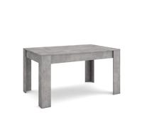 Mesa Comedor Skraut Home, Mesa Fija Cocina y Salón, 140x90x76cm, Para 6 comensales, Muebles Comedor, Estilo Moderno Cement - option c