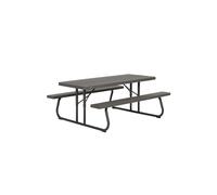 Lifetime Mesa UV100 ultra resistente plegable con bancos 183x76x74 cm Negro