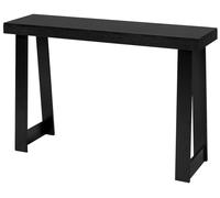 Mesa consola de 118 cm, mesa moderna para colocar detrás del sofá, mesa rectangular de madera para la entrada, mesa estrecha y alargada para colocar junto al sofá, ideal para pasillos, dormitorios, sa