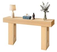 Mesa consola de 160 cm, escritorio estilo rústico para colocar detrás del sofá, mesa rectangular de madera para la entrada, mesa estrecha y alargada para colocar junto al sofá, ideal para pasillos, do