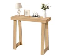 Mesa consola de 91.5 cm, mesa moderna para colocar detrás del sofá, mesa rectangular de entrada de madera, mesa estrecha y alargada para complementar la decoración, ideal para pasillos, dormitorios, s