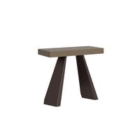 Mesa consola extensible 90x40/196 cm Diamante Small Premium gris paloma - Itamoby