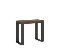 Mesa consola extensible 90x40/196 cm Tecno Small Estructura Antracita