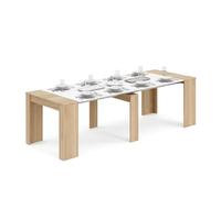 Duehome Mesa consola extensible Denis 50–235×90 cm melamina Roble Canadian Artik White
