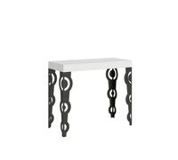 Mesa consola extensible Karamay 90x40/300 cm con estructura antracita
