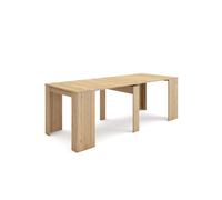 Mesa consola extensible | mesa comedor plegable | 220 | para 10 comensales | comedor y cocina | estilo moderno | roble