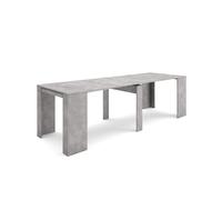 Mesa consola extensible | mesa comedor plegable | 260 | para 12 comensales | comedor y cocina | estilo moderno | cemento