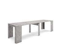Mesa consola extensible | mesa comedor plegable | 300 | para 14 comensales | comedor y cocina | estilo moderno | cemento