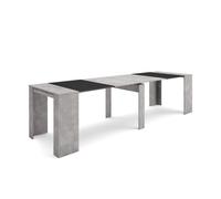 Mesa consola extensible | mesa comedor plegable | 300 | para 14 comensales | comedor y cocina | estilo moderno | cemento