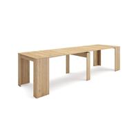 Mesa consola extensible | mesa comedor plegable | 300 | para 14 comensales | comedor y cocina | estilo moderno | roble