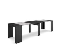 Mesa consola extensible | mesa comedor plegable | 300 | para 14 comensales | comedor y cocina | estilo moderno | cemento