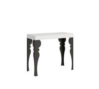 Mesa consola extensible Paxon 90x40/300 cm con estructura antracita
