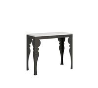 Mesa consola extensible Paxon Evolution 90x40/300 cm con estructura antracita