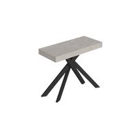 Mesa consola extensible pequeña Saki Premium 90x40/196 cm con patas antracita