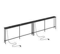 Mesa Consola Recibidor Entrada con Toma 160 cm A.(Mármol Falso/Juego de 2)