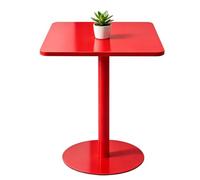 Mesa Cuadrada Con Kit De Instalación, Mesas Altas De Bar, Mesa De Comedor De Hierro Metálico Resistente A Las Manchas Para Dormitorio, Pub Club Balcón Al Aire Libre, Fácil Montaje(70x70x73cm)