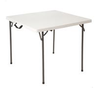 Lifetime Mesa cuadrada plegable Blanco 86x86x74 cm
