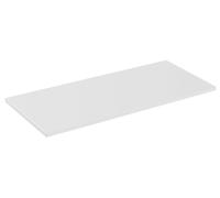Mesa de 100 cm de color blanco, fabricada en MDF, para colocar debajo del lavabo en el baño, de diseño moderno