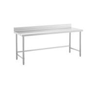 Mesa de acero inoxidable - ECO - 200 x 70 cm - 300 kg - antisalpique - Royal Catering