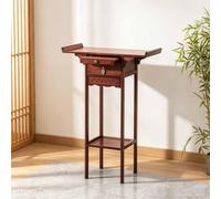 Mesa De Altar Budista De Bambú,Mesa De Oración Y Meditación,Estilo Oriental | Con Cajón Y Estante De Almacenamiento, Para Estatua De Buda, Incienso Y Ofrendas, Hogar Y Templo