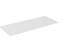 Mesa de baño blanca de MDF de 140 cm, ideal para colocar debajo del lavabo, diseño moderno y superficie lisa