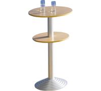 Mesa de bar con pata de hierro fundido 2 tableros, distancia 30 cm