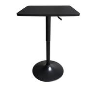 Mesa de bar cuadrada luke negro 57x57x88cm