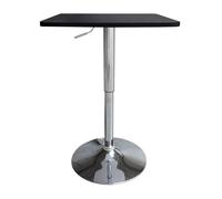 Mesa de bar cuadrada luke negro/plata 57x57x88cm