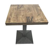 Mesa de bar cuadrada mesa de bistro, Mesa de Bar, Mesa Alta para Cocina con diseño Industrial, Mueble recibidor Minimalista, Mobiliario de Interior para bistró Estilo Vintage-60*60*75cm (retro)