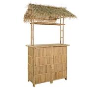 Mesa De Bar Exterior Natural 115 X 95 X 215 Cm Bambú Vidaxl