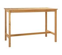 Mesa De Bar Natural 150 X 75 X 105 Cm Madera De Teca Maciza Vidaxl