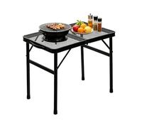 Mesa de barbacoa portátil - Mesa plegable para camping | Malla metálica