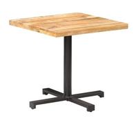 Mesa De Bistró Cuadrada Madera De Mango Rugosa 80x80x75 Cm Vidaxl