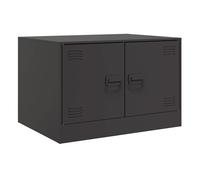 Mesa de café - mesa de centro acero negro 67x50x44 cm
