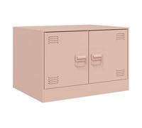 Mesa de café - mesa de centro acero rosa 67x50x44 cm