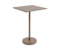 Mesa de Café y Jardín de Acero Lineal 105 x 70 cm Color Topo
