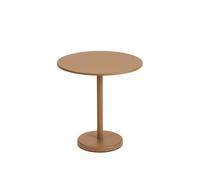 Muuto Mesa de acero Linear Ø70 cm Burnt orange