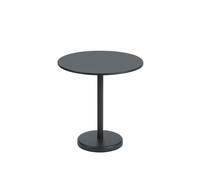 Muuto Mesa de acero Linear Ø70 cm Black