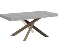 Mesa de cambio de ropa, dimensiones 200/460 x 90 cm, estructura de hormigón Volantis, diseño multicolor, patas modelo 4/C